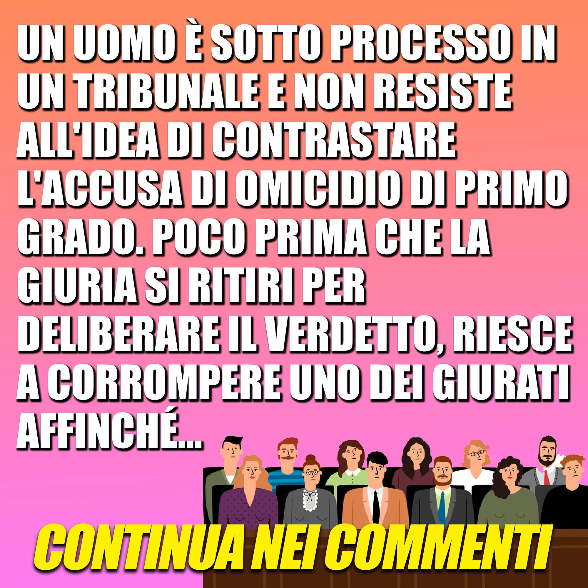 Un Uomo Sotto Processo In Un Tribunale E Non Resiste All Idea Di