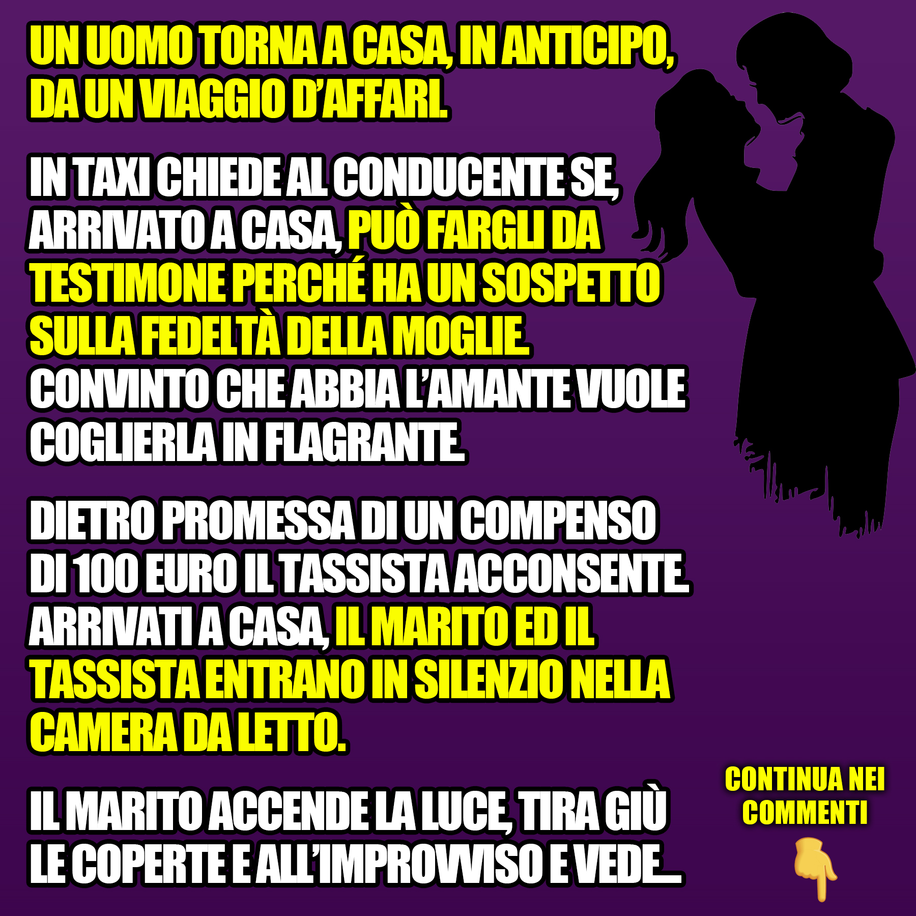 Un Uomo Torna A Casa In Anticipo Da Un Viaggio Daffari E Chiede Al Tassista Di Fargli Da 5549