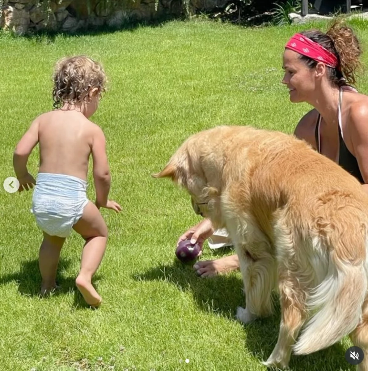 Samantha De Grenet e il suo amico a quattro zampe