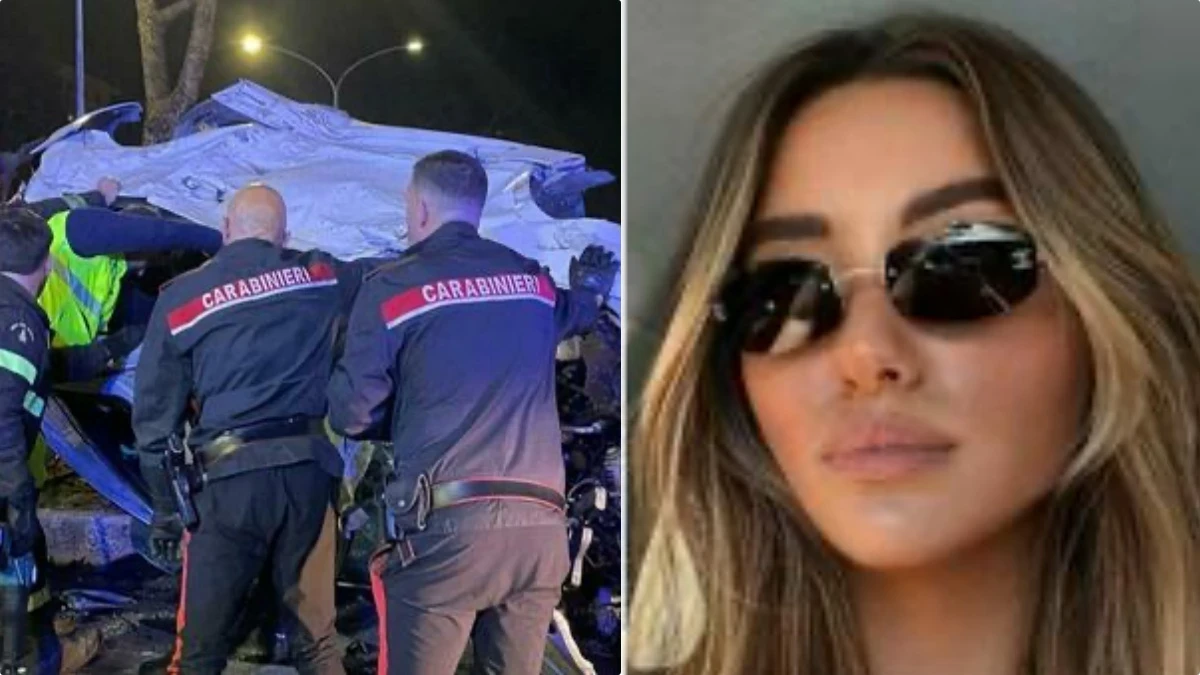 Foto della Bmw grigia coinvolta nell'incidente