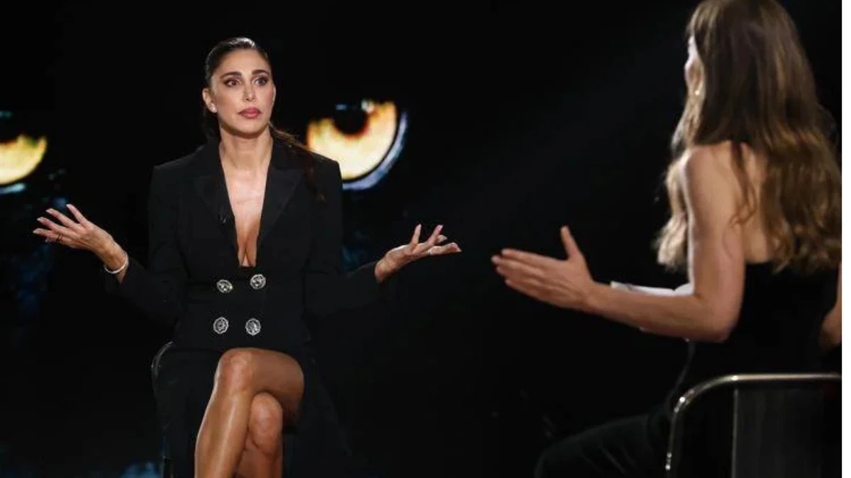 Belen Rodriguez intervistata a Belve
