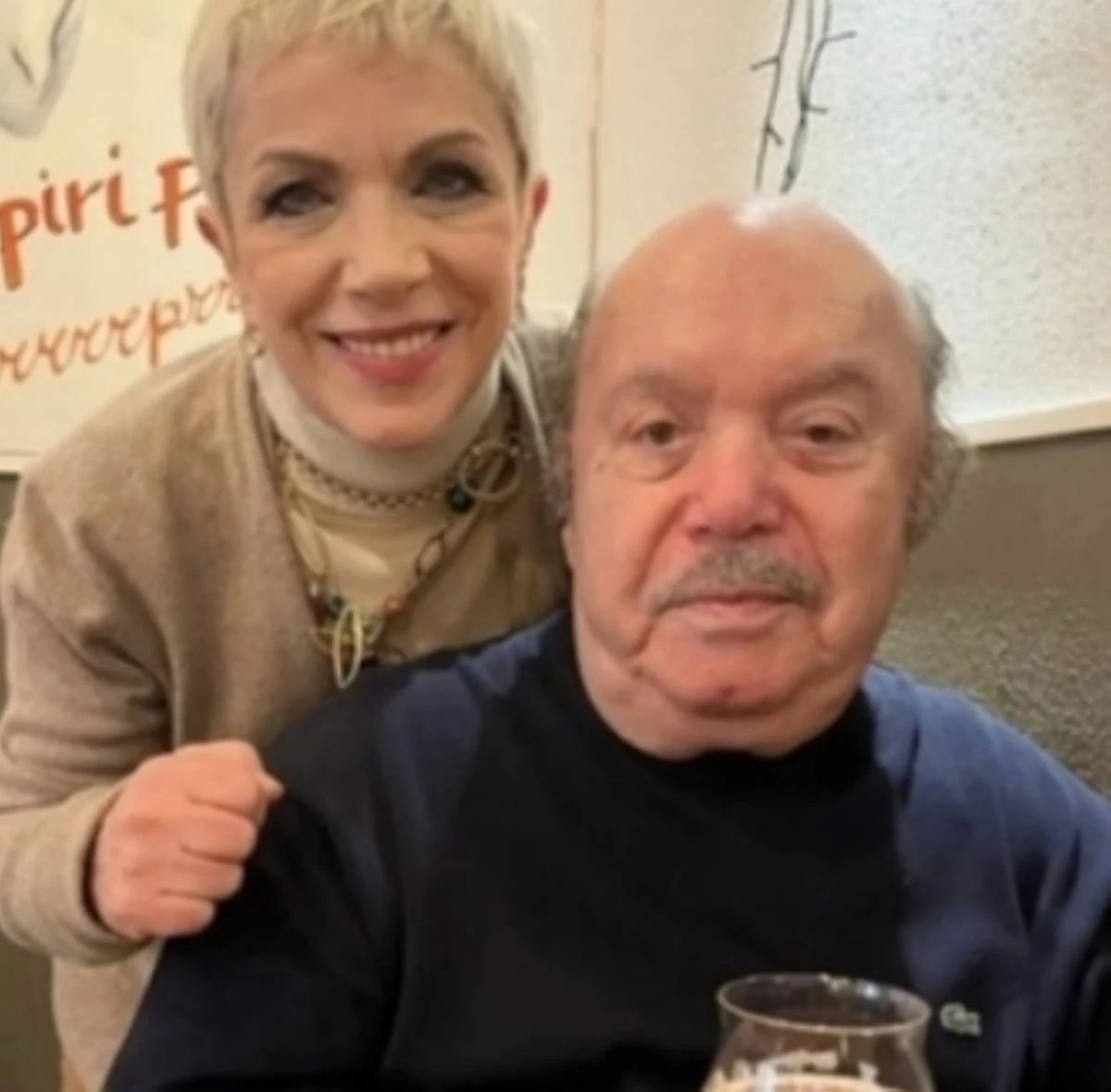 Rosanna Banfi con il padre Lino Banfi