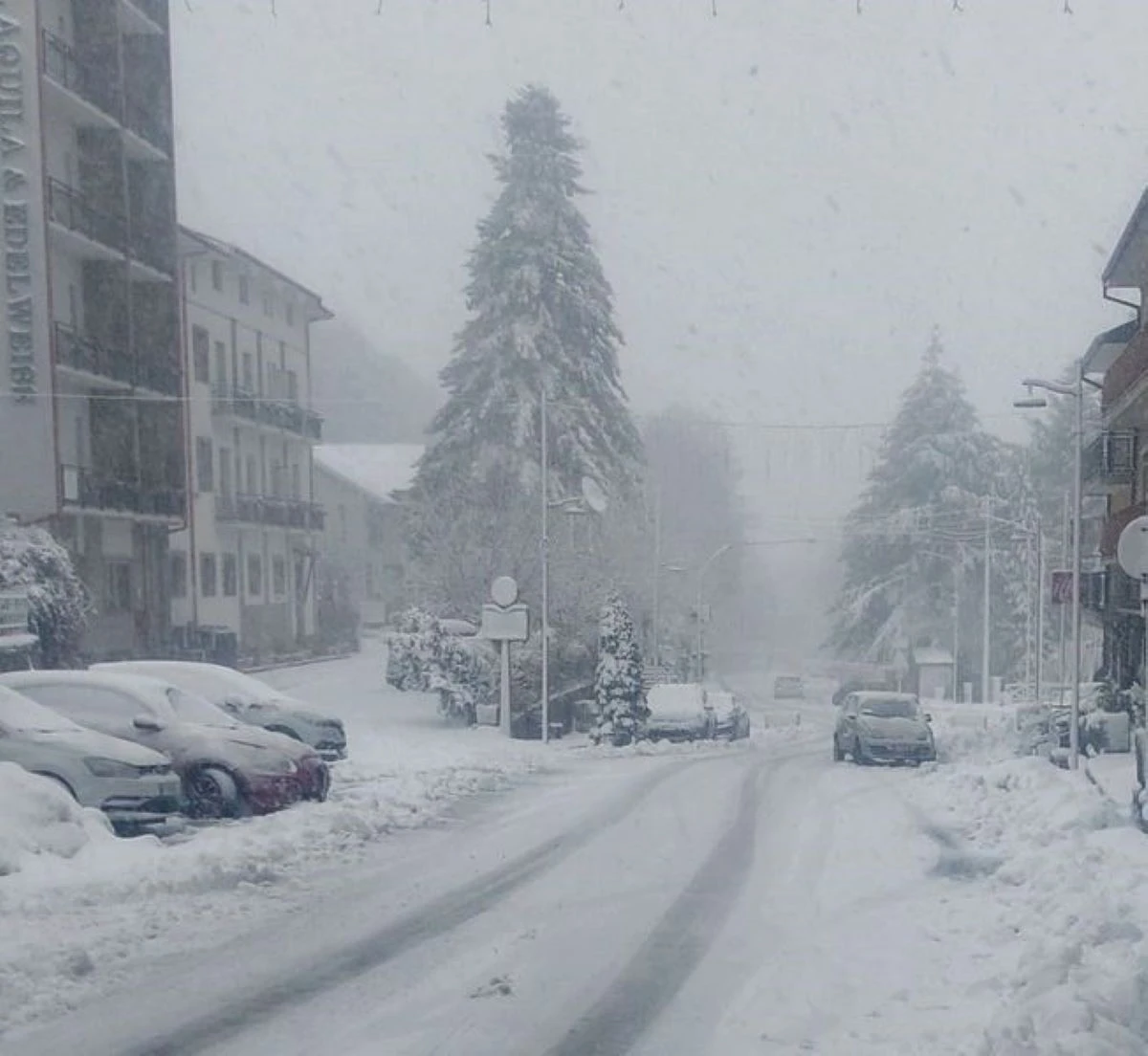 Panorama innevato in Italia