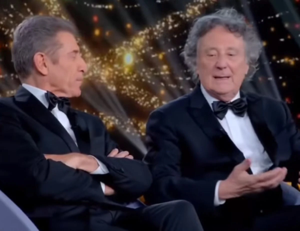 Enzo Iacchetti ed Ezio Greggio, conduttori televisivi e nonni