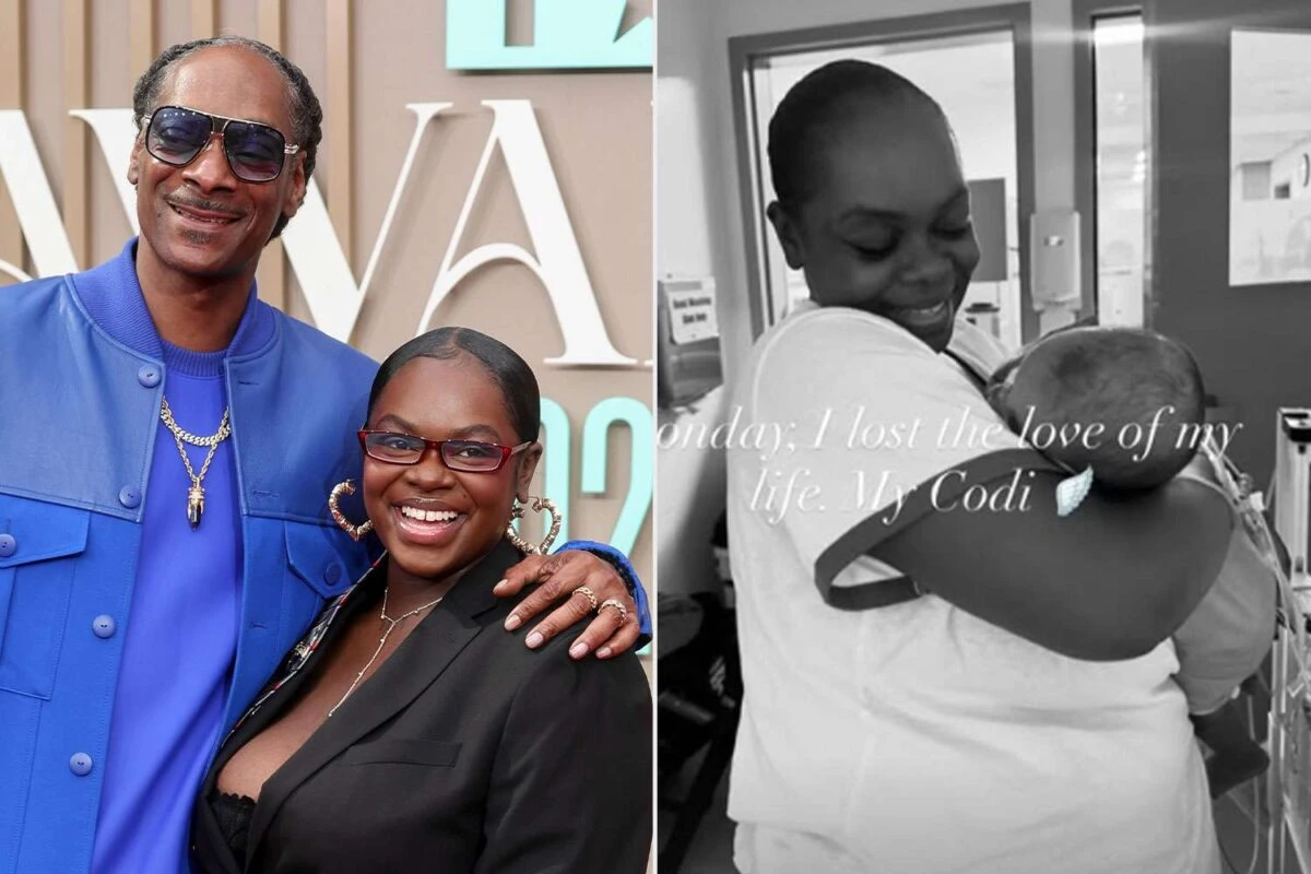 Snoop Dogg e Cori Broadus in un'immagine di famiglia