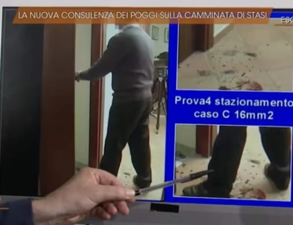 Dettaglio del corridoio nella villetta di Garlasco
