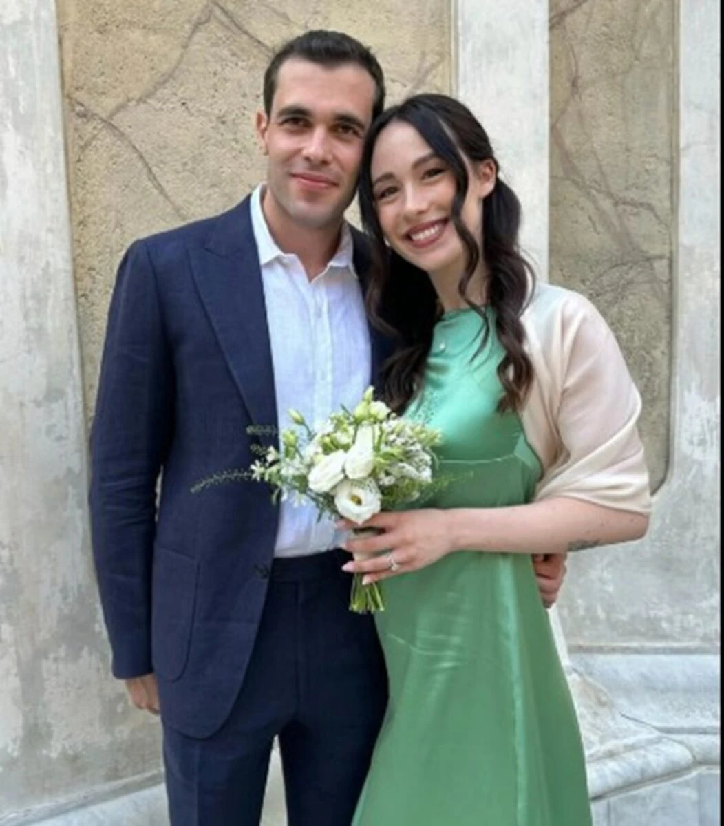 Aurora Ramazzotti e Goffredo Cerza insieme durante gli ultimi preparativi