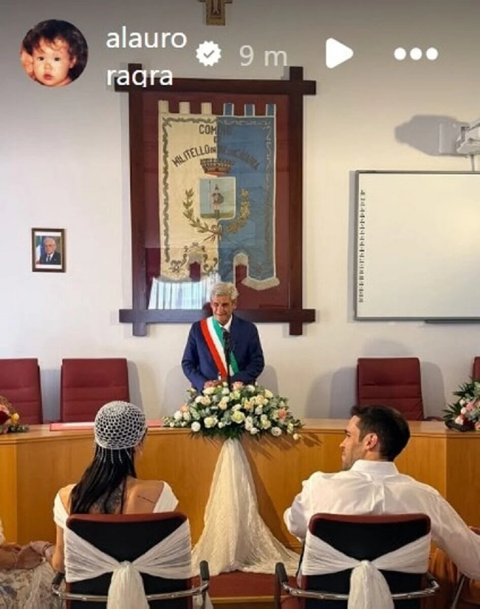 Aurora Ramazzotti e Goffredo Cerza durante i preparativi del matrimonio